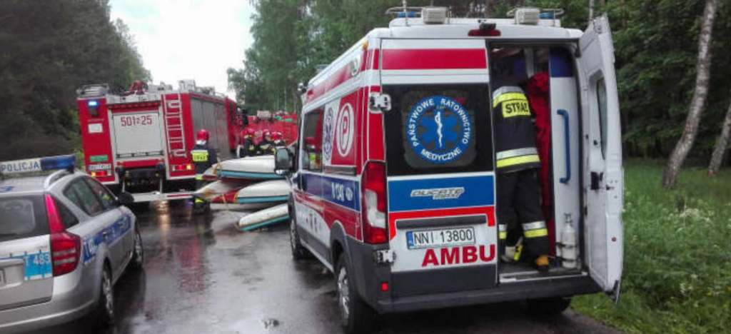 Poważny wypadek 25-latka. Zabrał go helikopter