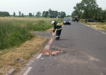 Gwałtownie zahamował, doszło do wypadku