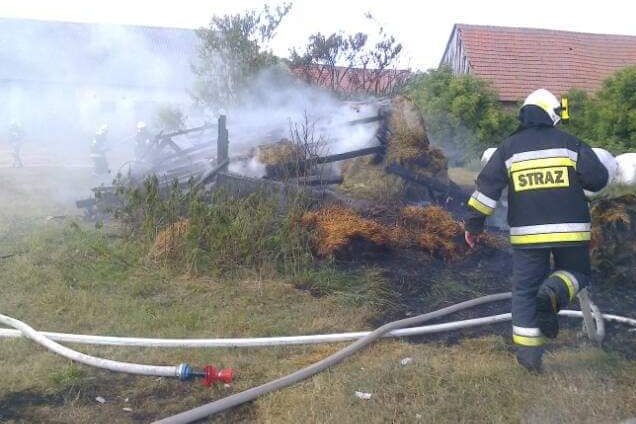 Spaliła się szopa we Wrąbczynku