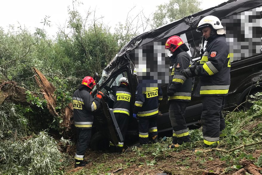 Poważny wypadek w Wymysłowie ZDJĘCIA