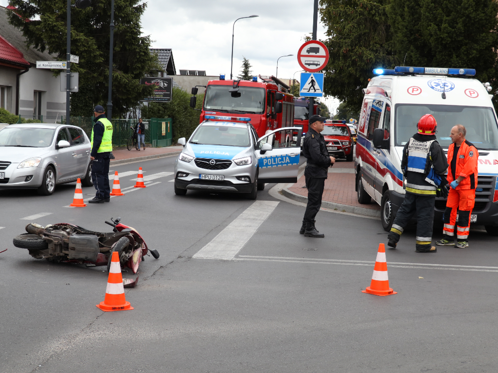Wypadek na ul. Traugutta