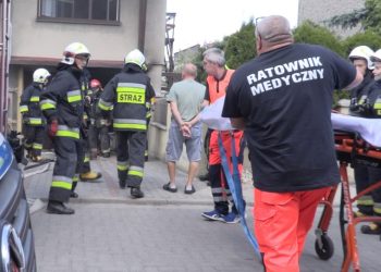 Po pożarze leży na OIOMie. Poważny stan mężczyzny