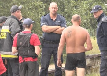 Myśleli, że się utopił. Film z akcji na jeziorze Słupeckim