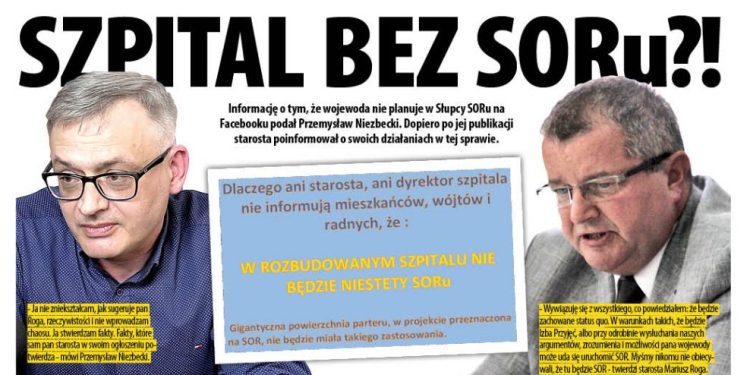 Zamieszanie wokół SORu. Starosta odpiera zarzuty