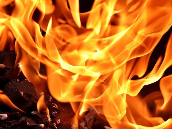 Zapaliła się sadza