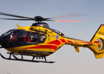 Lotnicze Pogotowie Ratunkowe zabrało poparzoną kobietę