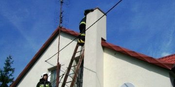 Pożar w Starej Olszynie. Zapaliła się sadza