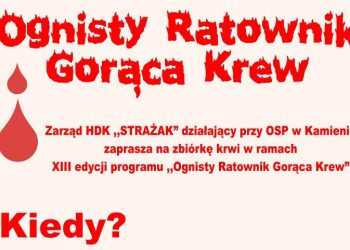 Oddaj krew w Kamieniu. Strażacy zapraszają