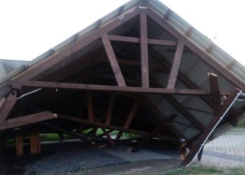 Nawałnica zniszczyła nową wiatę!