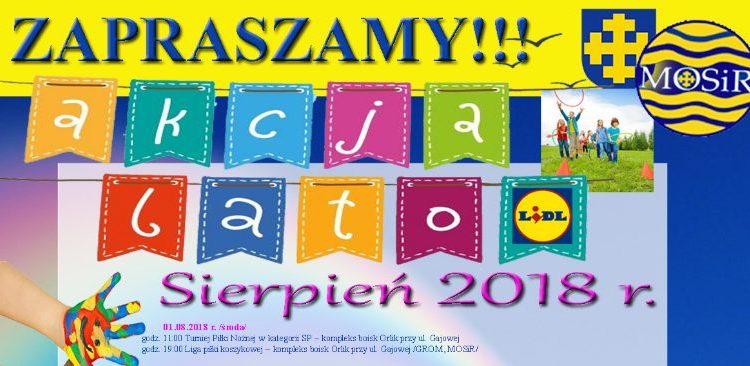 Akcja Lato z MOSiRem. Co nas czeka w sierpniu