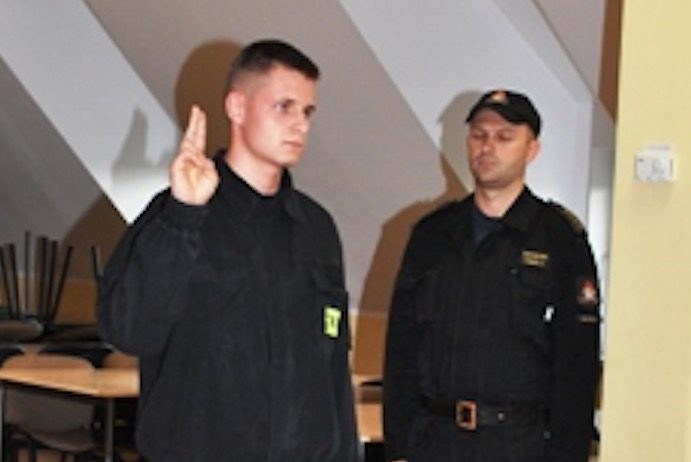 Nowy strażak złożył ślubowanie