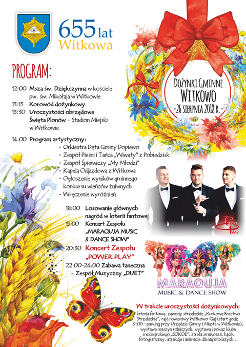 Dożynki już jutro. Zobacz program