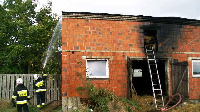 Ponad 60 strażaków gasiło pożar w Łomowie ZDJĘCIA
