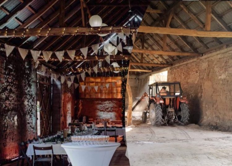 Tak powstawała stodoła weselna. Zobacz film