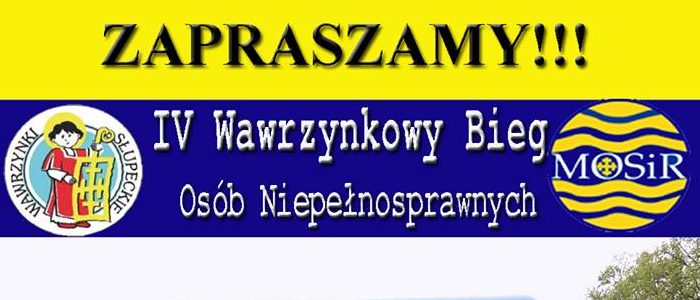 Zapraszają na Wawrzynkowy Bieg Osób Niepełnosprawnych