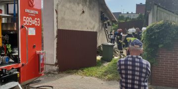 Pożar domu w Powidzu