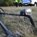 Przeszukiwał teren wykrywaczem metalu. Ma kłopoty