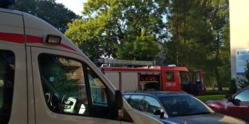 Kosewo: Karetka i straż w ośrodku