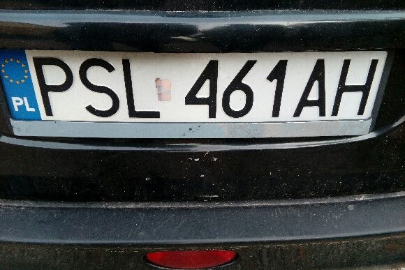 Szukamy tablicy rejestracyjnej