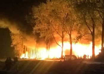 Nasi strażacy gasili wysypisko pod Łodzią