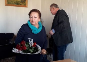 Radna dostała bukiet róż