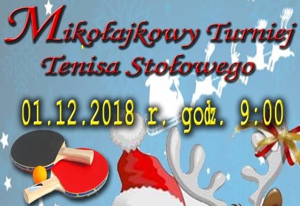 Mikołajkowy turniej tenisa stołowego