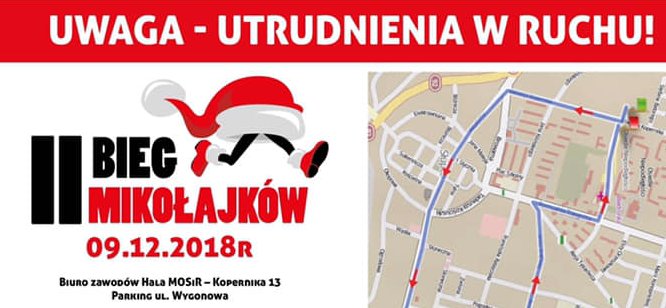 Bieg Mikołajów – utrudnienia w ruchu