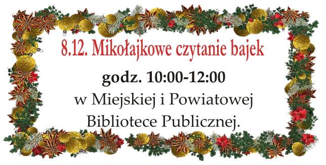 Mikołajkowe czytanie bajek