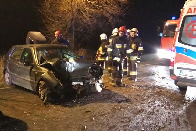 Wypadek w Giewartowie. Ucierpiała jedna osoba