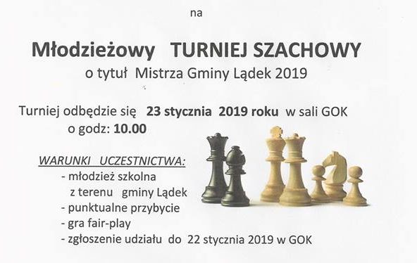 Zapraszają na Młodzieżowy Turniej Szachowy