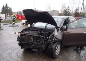 Wypadek na K92 w Strzałkowie ZDJĘCIA