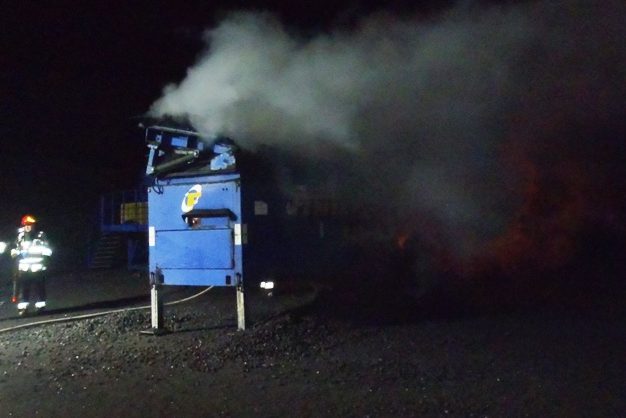 Strzałkowo: Pożar w składzie węgla
