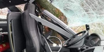 Wypadek słupeckiego autobusu z morsami [ZDJĘCIA]