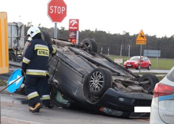 Wypadek w Wólce. Zobacz film z miejsca zdarzenia