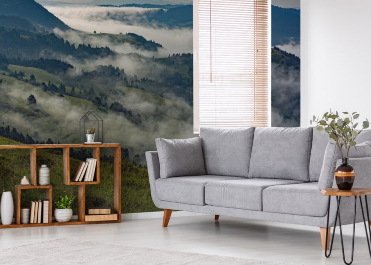 Leśne inspiracje – malownicza fototapeta z nastrojowym pejzażem