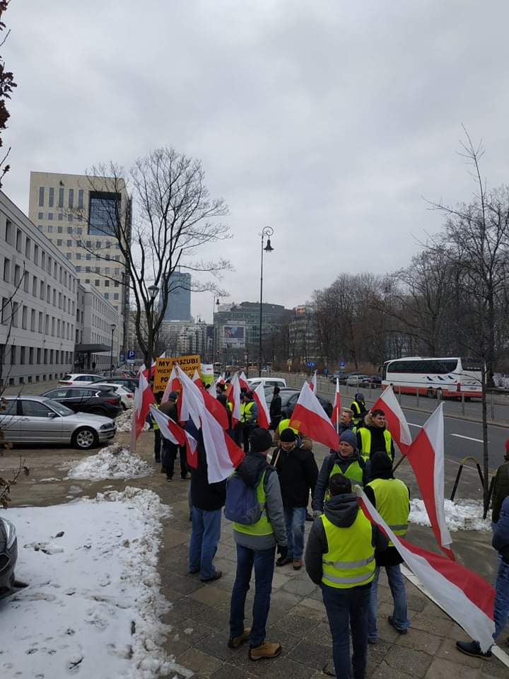 Nasi rolnicy protestują w Warszawie