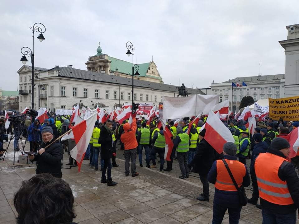Nasi rolnicy protestują w Warszawie
