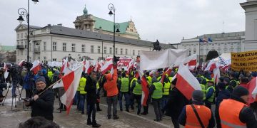 Nasi rolnicy protestują w Warszawie