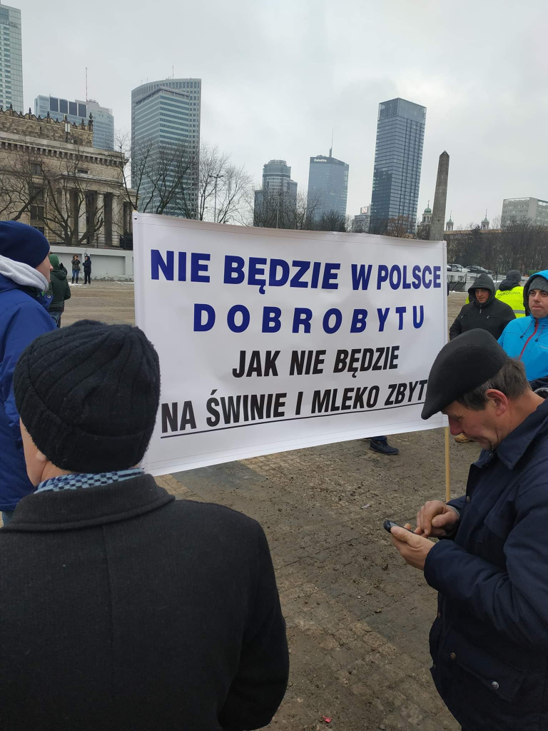 Nasi rolnicy protestują w Warszawie