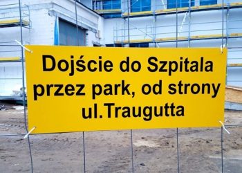 Zamknęli plac budowy szpitala. Nowe wejście