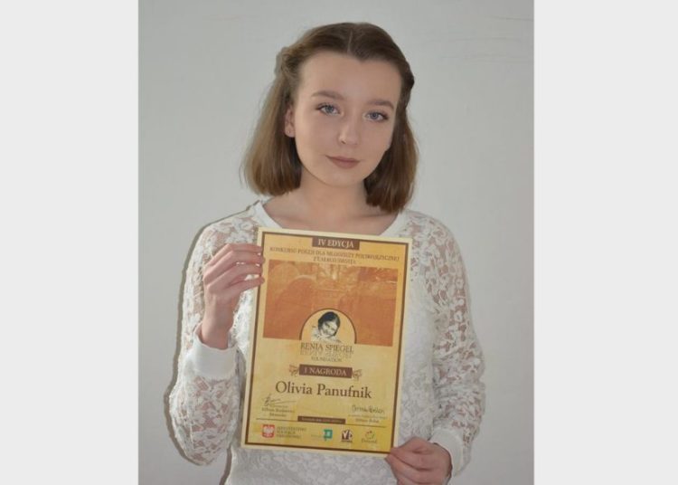 Oliwia wygrała prestiżowy konkurs poezji