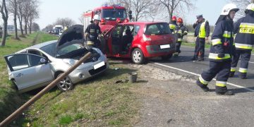 Wypadek na K92. Zderzyły się dwa auta ZDJĘCIA