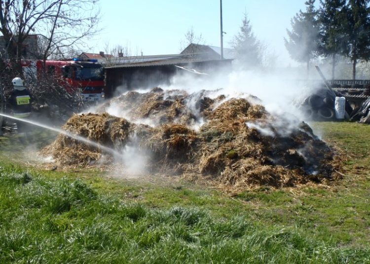 Strażacy gasili pożar w Drzewcach