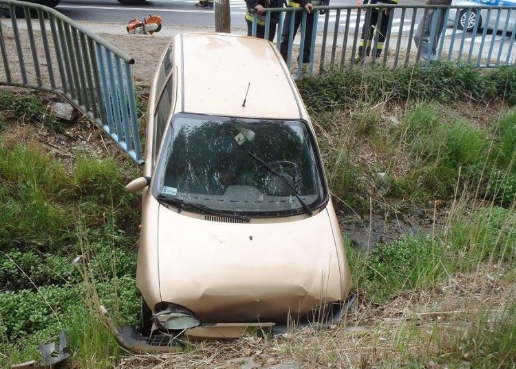 Wypadek w Zagórowie: Seicento w rowie