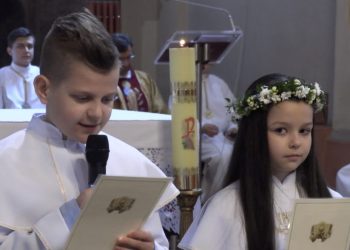 Komunia w Zagórowie. Zobacz film!