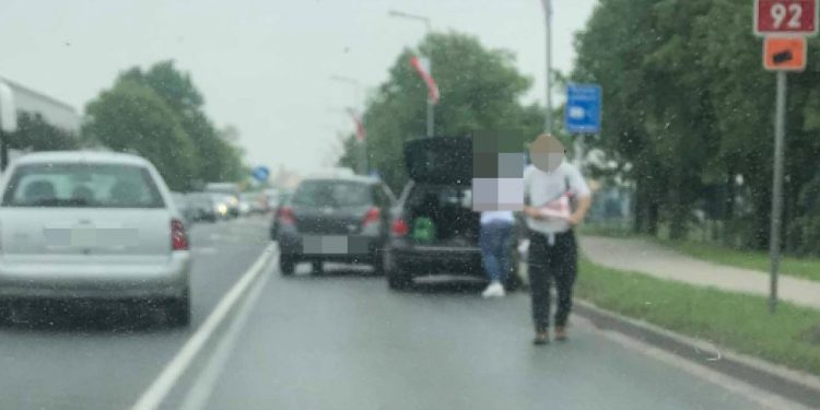 Wypadek koło Mostostalu. Poznańska zablokowana