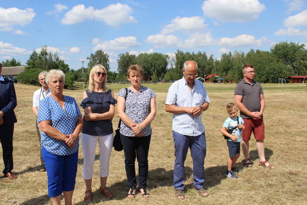 Poświęcenie terenu pod hospicjum w Gółkowie i figury Matki Boskiej