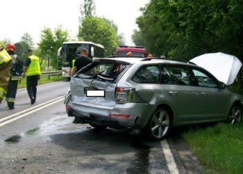 Wypadek w Stawie: Jedna osoba trafiła do szpitala ZDJĘCIA