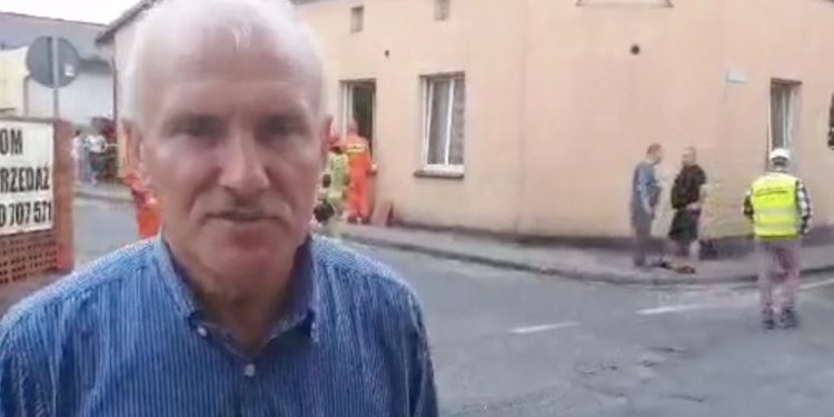 Burmistrz po wybuchu: Nie zostawimy tych ludzi bez opieki