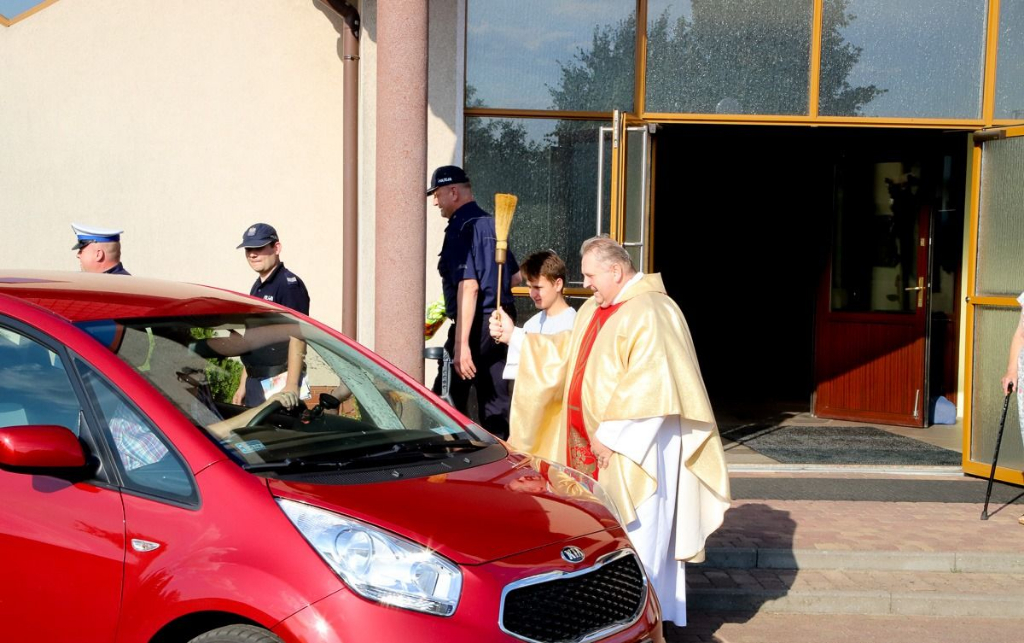 Poświęcili pojazdy na św. Krzysztofa